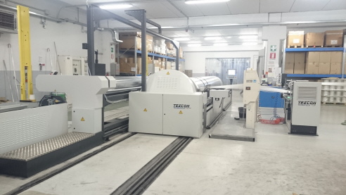 Sch&auml;ranlage Typ - TEXCON - TC - IPC 5500 - mit Vorspannwalzenger&auml;t